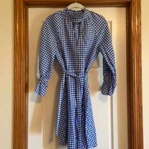 Who What Wear blue gingham dress